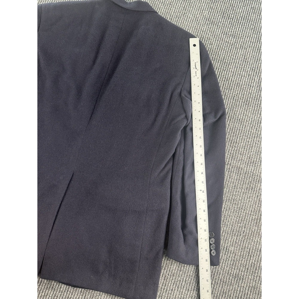 Vintage Polo Ralph Lauren Sport Coat 41 R Blue Camel Hair Solid Premium USA - Picture 5 of 14